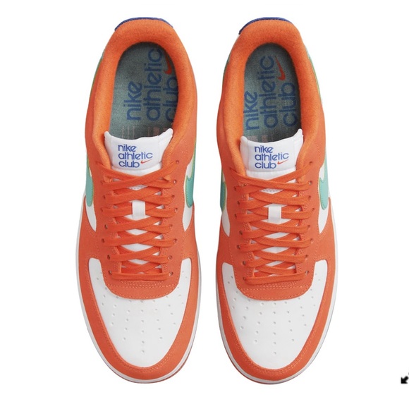 Nike Air Force 1 Low '07 LV8 Athletic Club White Orange DH7568-800 Sneakers 10.5 - Picture 4 of 7